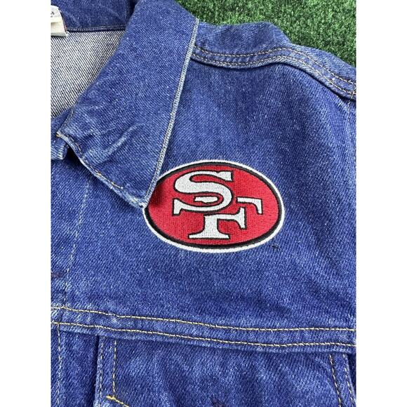 VTG 90s San Fransisco 49ers Denim Jacket - Picture 3 of 7